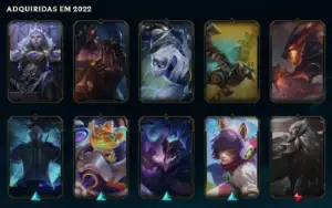 Conta esmeralda 2, nível 184, 65 skins e 17 cromas!