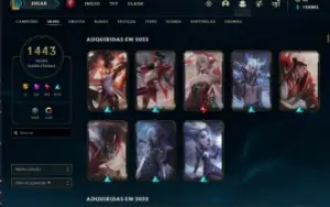 Conta Lol Mmr Challenger I +1440 Skins I 22K Gasto Na Conta