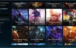 vendo skins de league of legends com o valor de 975 RP