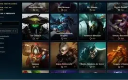 vendo skins de league of legends com o valor de 975 RP