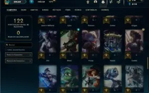Bronze 4 com 75 Champs e 35 Skins + 2 Fragmentos