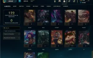 Bronze 4 com 75 Champs e 35 Skins + 2 Fragmentos
