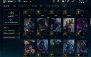 Bronze 4 com 75 Champs e 35 Skins + 2 Fragmentos