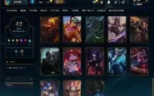 Unranked com 65 Champs e 42 Skins
