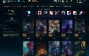 Unranked com 65 Champs e 42 Skins