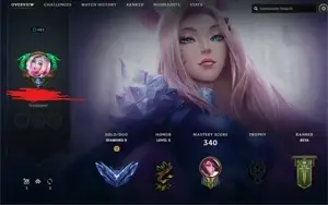 Conta lol d2(decay) mmr mestre 347 skins todos champs