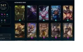 Conta lol d2(decay) mmr mestre 347 skins todos champs