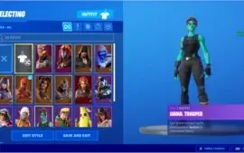 Fortnite - Season 8 e 11, Ghoul Trooper, Foice, Viuva Negra.