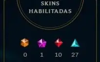 CONTA PRATA 2 MMR BOM COM 131 SKINS (gold se quiser)