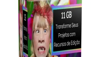 Transforme Seus Projetos com 11 GB de Recursos de Edição