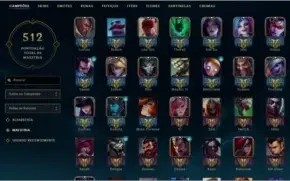 Conta LoL Platina (Borda de Diamante)