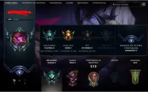 Conta LoL Platina (Borda de Diamante)