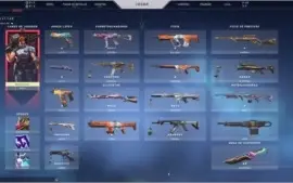 CONTA VALORANT 750R$ EM SKINS - PLATINA 1