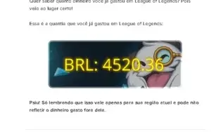 CONTA GASTOS 4.520R$ +431 skins