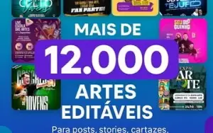 Mega pack Canva +12.000 posts prontos 100% editáveis