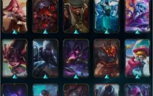 Conta LEGUE OF LEGENDS 120 Skins, 100 Emotes, 247 Ícones