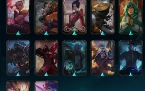Conta LEGUE OF LEGENDS 120 Skins, 100 Emotes, 247 Ícones