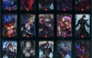 Conta LEGUE OF LEGENDS 120 Skins, 100 Emotes, 247 Ícones