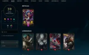 conta handlvl lvl 82 33 skins vender rapido