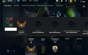Conta ouro 4 com 26 Champs e 4 Skins + 1 Fragmento