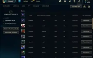 Conta ouro 4 com 26 Champs e 4 Skins + 1 Fragmento