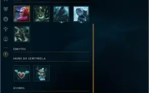 CONTA GOLD 2 - 43 CAMPEÕES - 9 SKINS