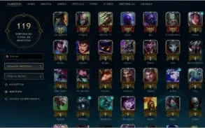 CONTA GOLD 2 - 43 CAMPEÕES - 9 SKINS