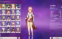 Yae Miko + Kagura + Nahida + Andarilho + Espinha Celestial +