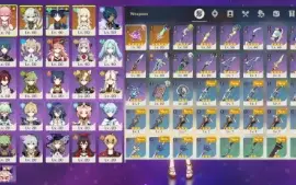 Yae Miko + Kagura + Nahida + Andarilho + Espinha Celestial +