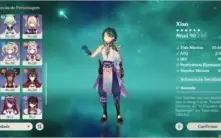 Conta Genshin Impact AR 56 - Xiao, Hutao, Ayaka, Kazuha
