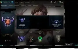 Conta lol diamante 3 faltando apenas 11 champs 58 skins