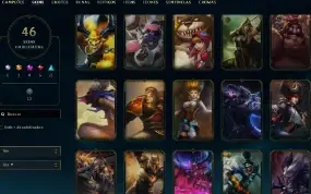 Conta League Of Legends Nivel 126 Com 46 Skin