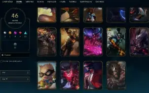 Conta League Of Legends Nivel 126 Com 46 Skin