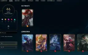 Conta League Of Legends Nivel 126 Com 46 Skin