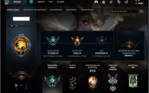 Conta platina 3 com 100 champs e 32 skins