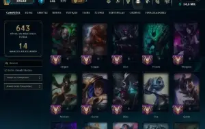 Conta Lol Com Muitas Skin