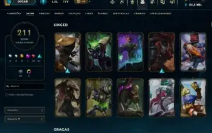 Conta Lol Com Muitas Skin