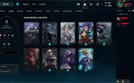 CONTA LOL OURO IV COM SKIN SEJUANI VITORIOSA + 25 SKINS SPLI