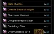 CONTA AQW LEVEL 100(MAX) 905 ITENS