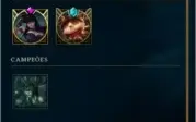 Conta LoL - 64 champs/27 skins - Ouro3 (SoloQ)/Ouro2 (Flex)