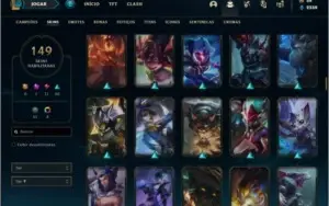Conta bronze 1 com TODOS os champs e 149 skins