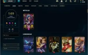 Conta bronze 1 com TODOS os champs e 149 skins