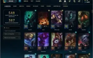 Conta bronze 1 com TODOS os champs e 149 skins