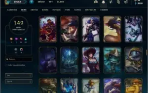 Conta bronze 1 com TODOS os champs e 149 skins