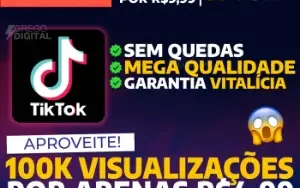 Visualizações para TikTok | PROMOÇÃO| 24h On