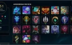 Conta Platina 4 (Platina 1 em 2021)/ 117 Campeões/ 77 Skins