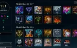 Conta Platina 4 (Platina 1 em 2021)/ 117 Campeões/ 77 Skins