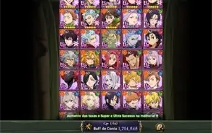 CONTA SEVEN DEADLY SINS: GRAND CROSS 7DS