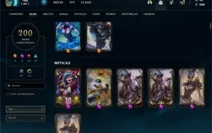 CONTA MAIN RIVEN COM BASTANTE SKINS