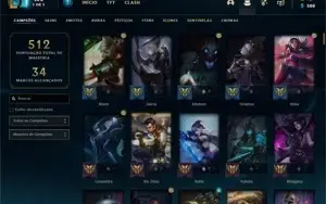 CONTA MAIN RIVEN COM BASTANTE SKINS
